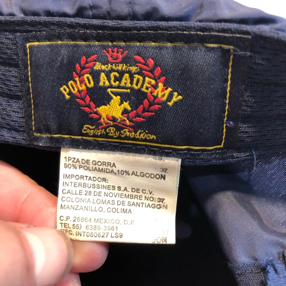 Polo Academy Canvas adjustable hat, boys ladies small Navy English Bay Tradition - Picture 7 of 12